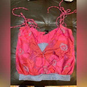 Pink floral Marc Jacobs top silk